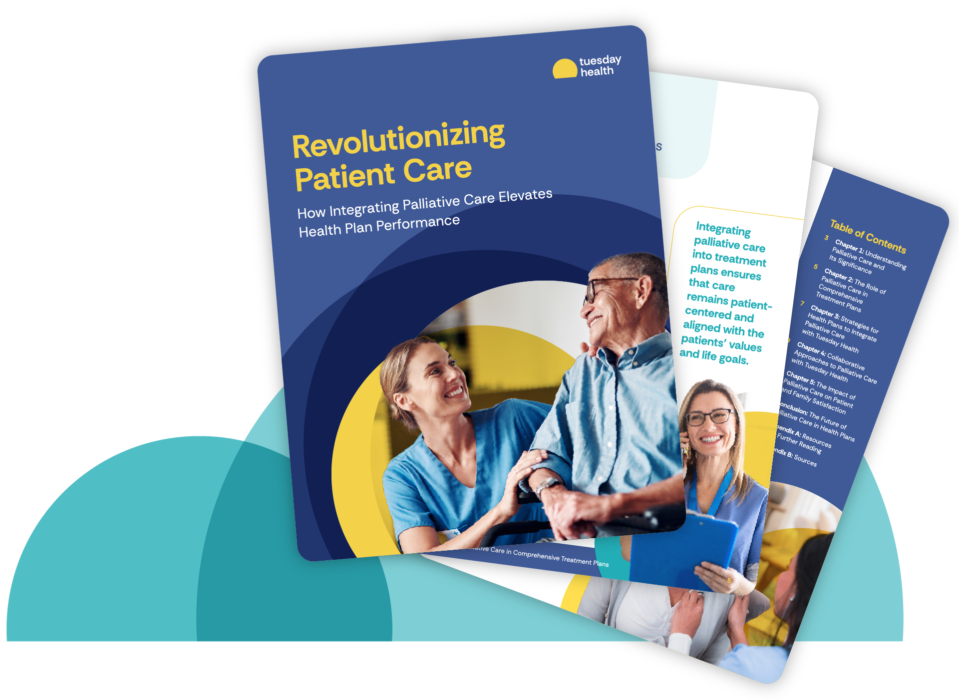 Image of three pages from the Tuesday Health eBook download