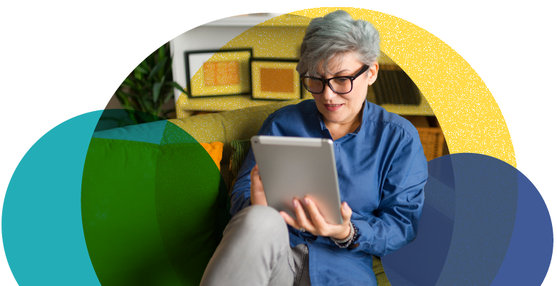 Woman reading Tuesday Health Newsletter